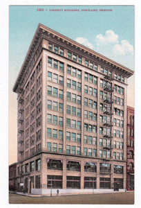 Corbett Building Downtown Portland Oregon 1910's Postcard - TulipStuff