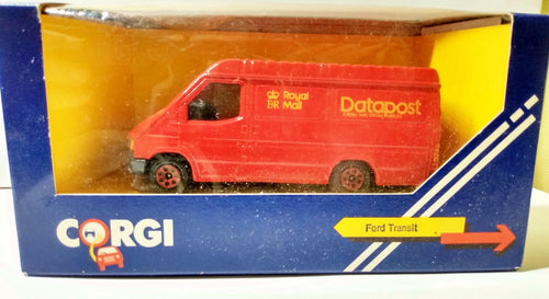 Corgi C656/2 Ford Transit Royal Mail Datapost Van 1:43 Great Britain 1986 - TulipStuff
