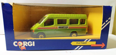 Corgi C676/2 Ford Transit SWT City Mini Bus 1:43 Great Britain 1986 - TulipStuff