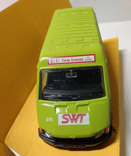 Load image into Gallery viewer, Corgi C676/2 Ford Transit SWT City Mini Bus 1:43 Great Britain 1986 - TulipStuff
