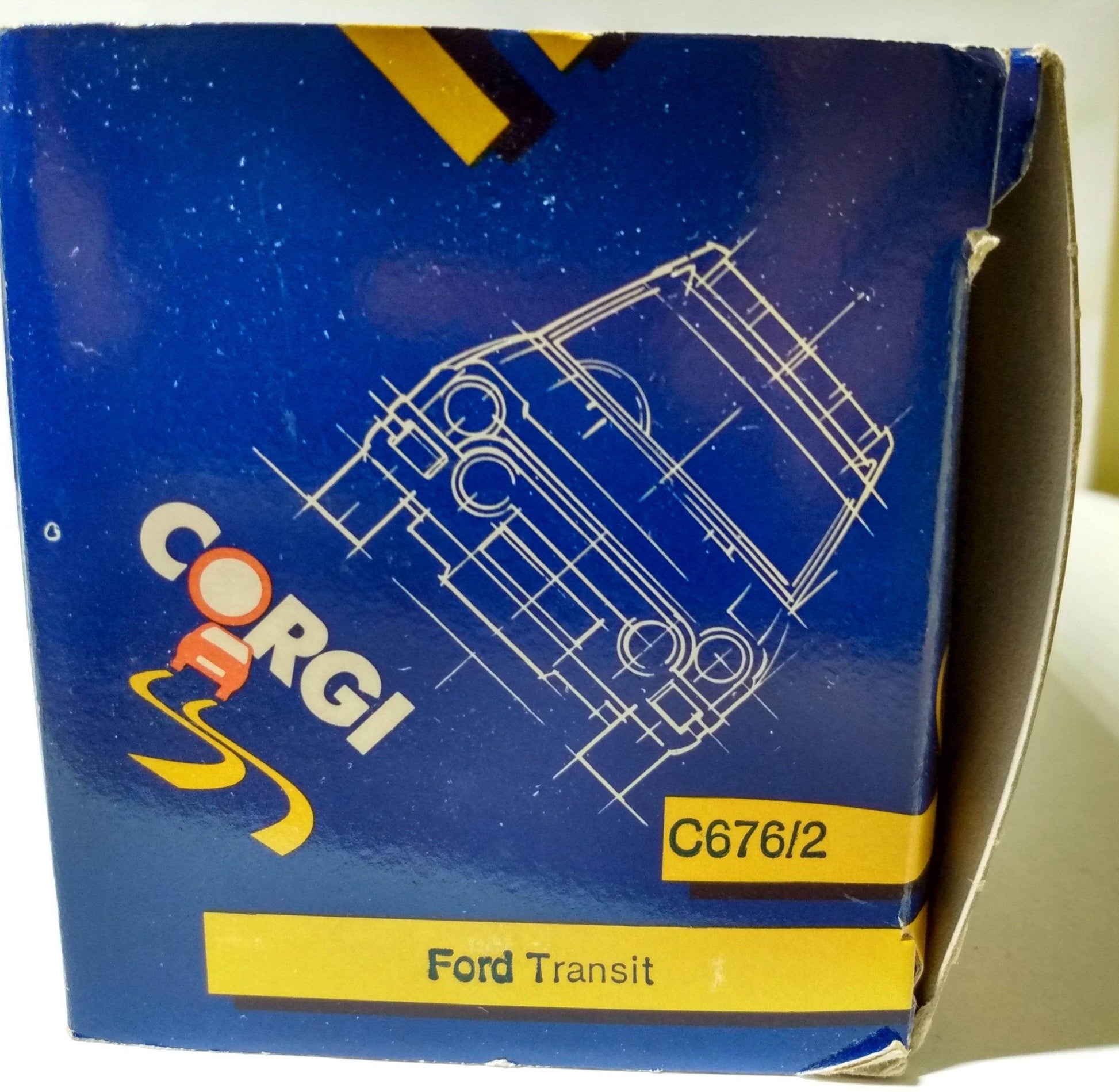 Corgi C676/2 Ford Transit SWT City Mini Bus 1:43 Great Britain 1986 - TulipStuff