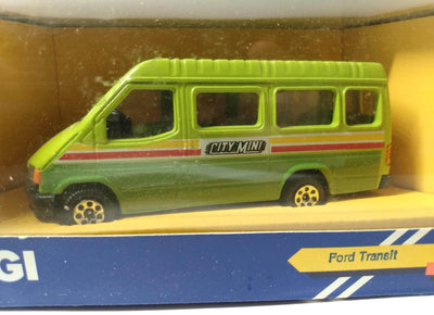 Corgi C676/2 Ford Transit SWT City Mini Bus 1:43 Great Britain 1986 - TulipStuff