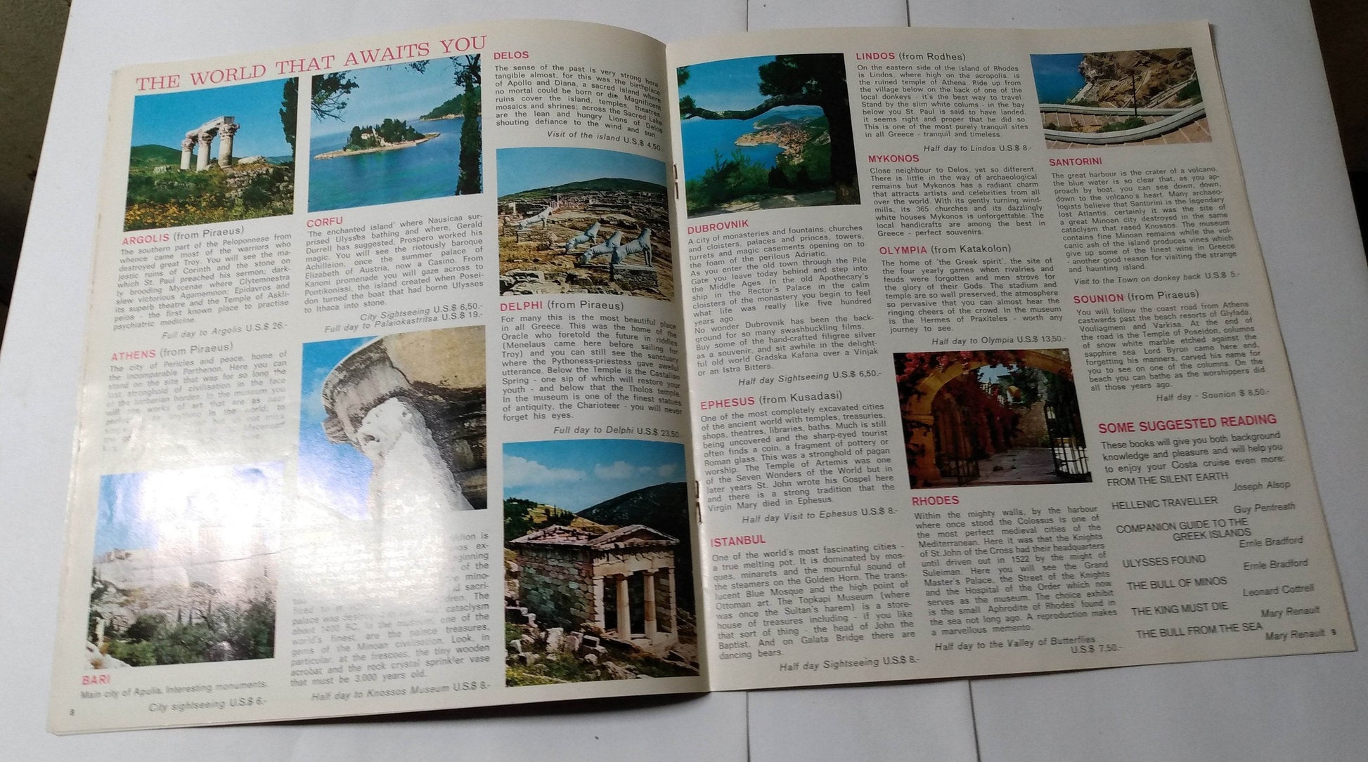 Costa Line Andrea C - Franca C - Enrico C 1974 Cruise Brochure - TulipStuff