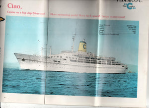 Costa Line Federico C 1974-75 10/11 Day Caribbean Cruises Brochure - TulipStuff