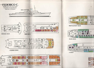 Costa Line Federico C 1974-75 10/11 Day Caribbean Cruises Brochure - TulipStuff