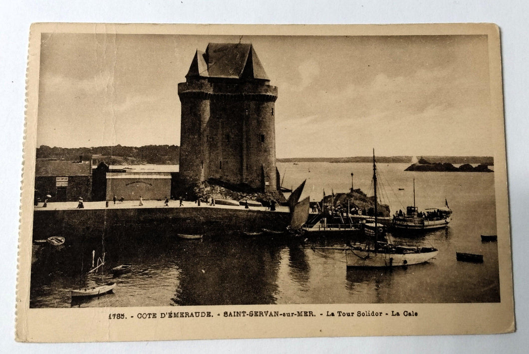 Cote D'Emeraude Saint-Servan-sur-Mer La Tour Solidor La Cale 1920's - TulipStuff