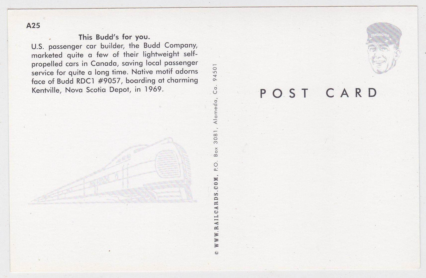 Canadian Pacific CP Rail Budd RDC1 Self Propelled Passenger Car - TulipStuff