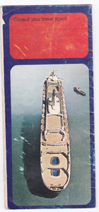 Cunard Line 1969 Timetable and Fares Queen Elizabeth 2 Maiden Voyage - TulipStuff