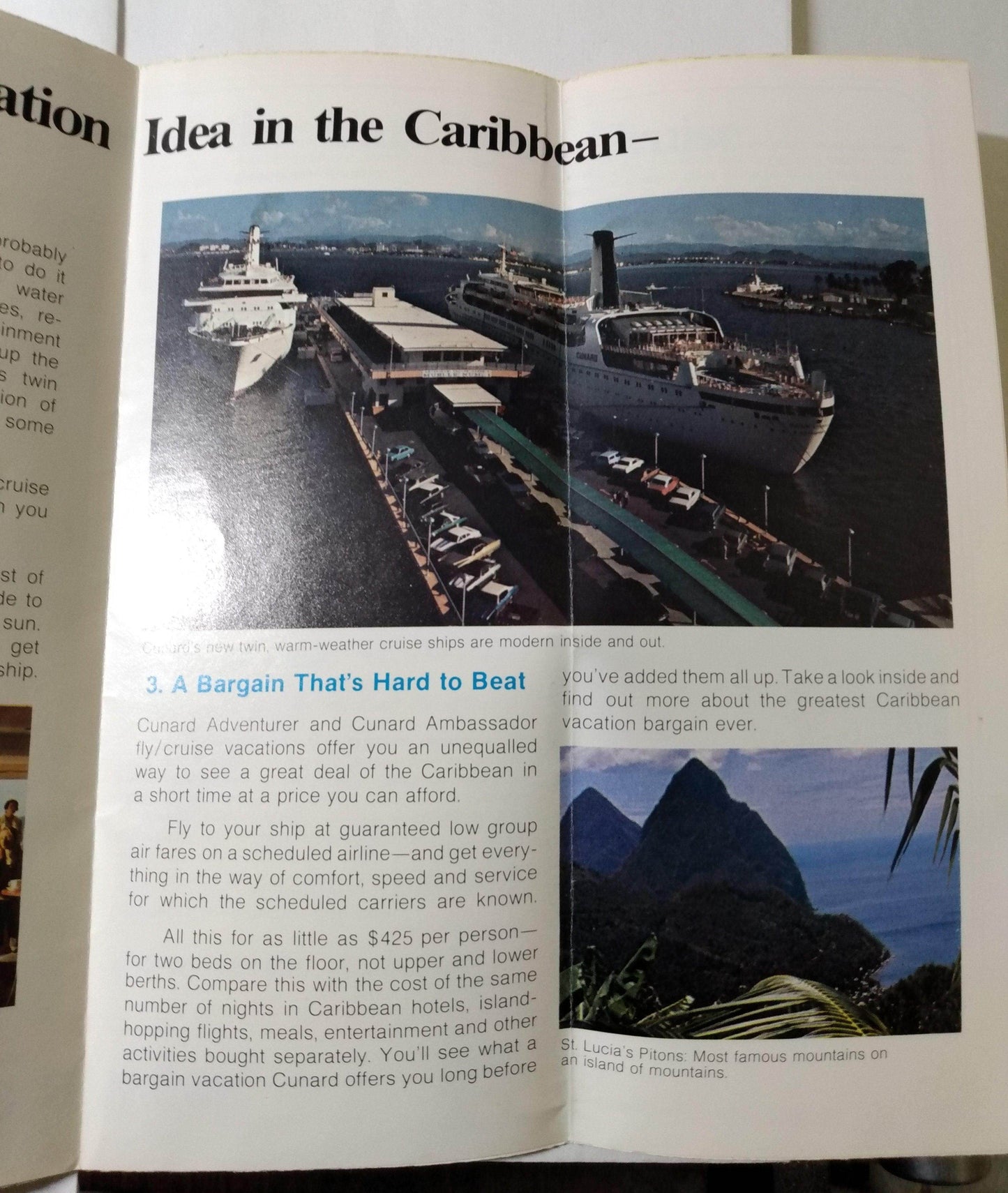 Cunard Ambassador / Adventurer 1973-1974 Caribbean Cruise Brochure - TulipStuff
