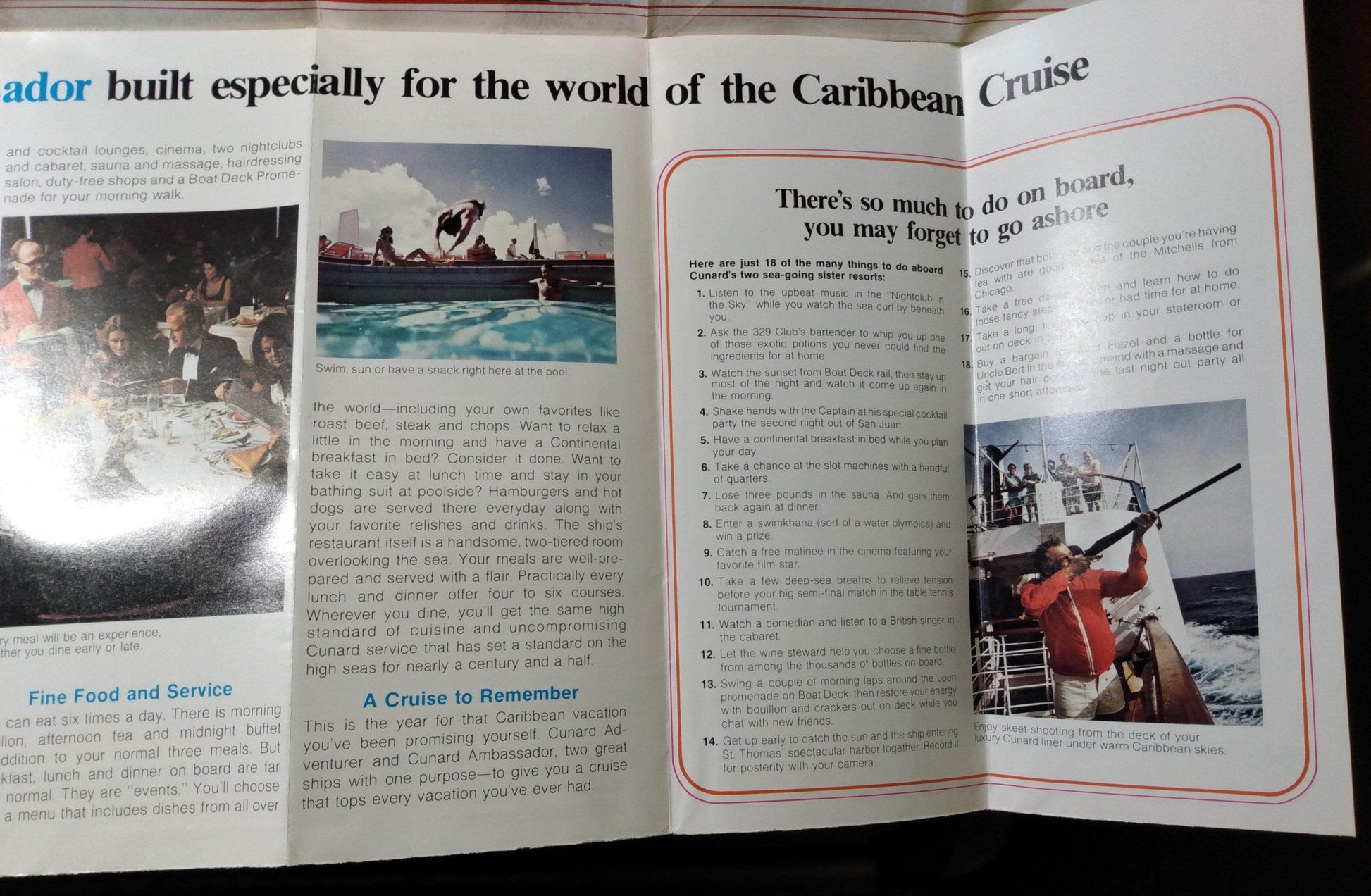 Cunard Ambassador / Adventurer 1973-1974 Caribbean Cruise Brochure - TulipStuff