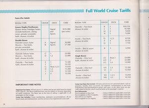 Cunard Line Queen Elizabeth 2 QE2 1977 Around The World Cruise - TulipStuff
