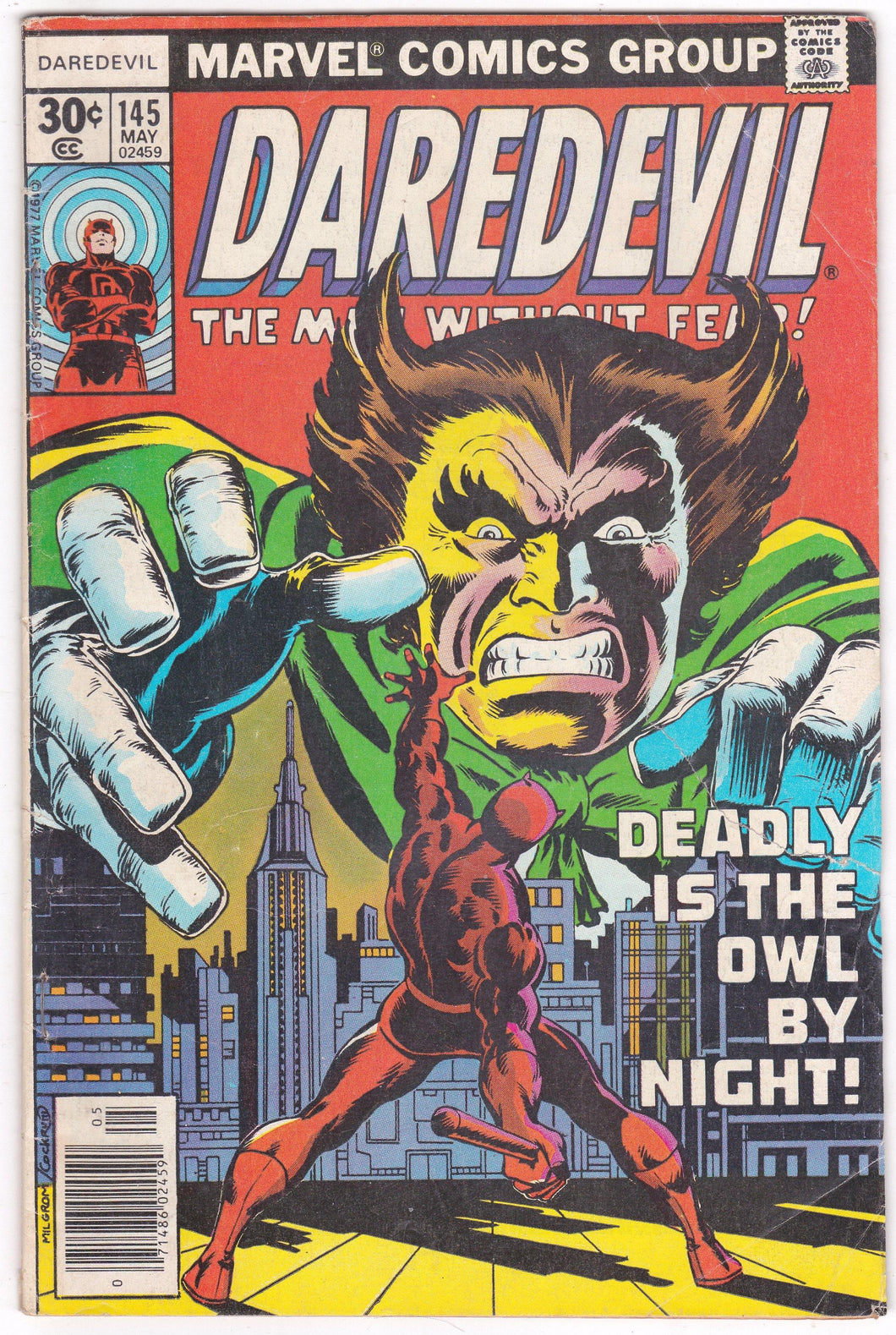 Daredevil 145 Man Without Fear Crisis May 1977 Marvel Comics - TulipStuff