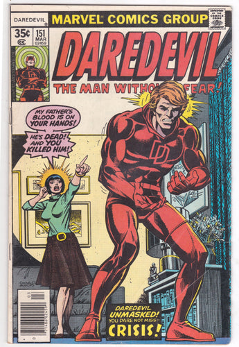 Daredevil 151 Man Without Fear Crisis March 1977 Marvel Comics - TulipStuff
