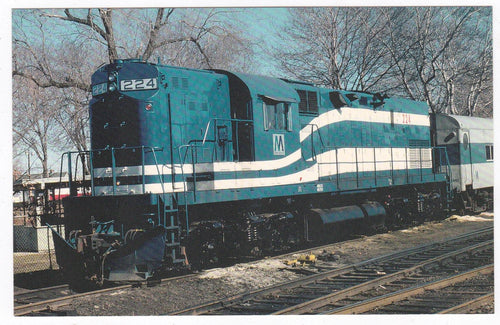 Long Island Railroad Alco C420 Commuter Train Locomotive Postcard - TulipStuff