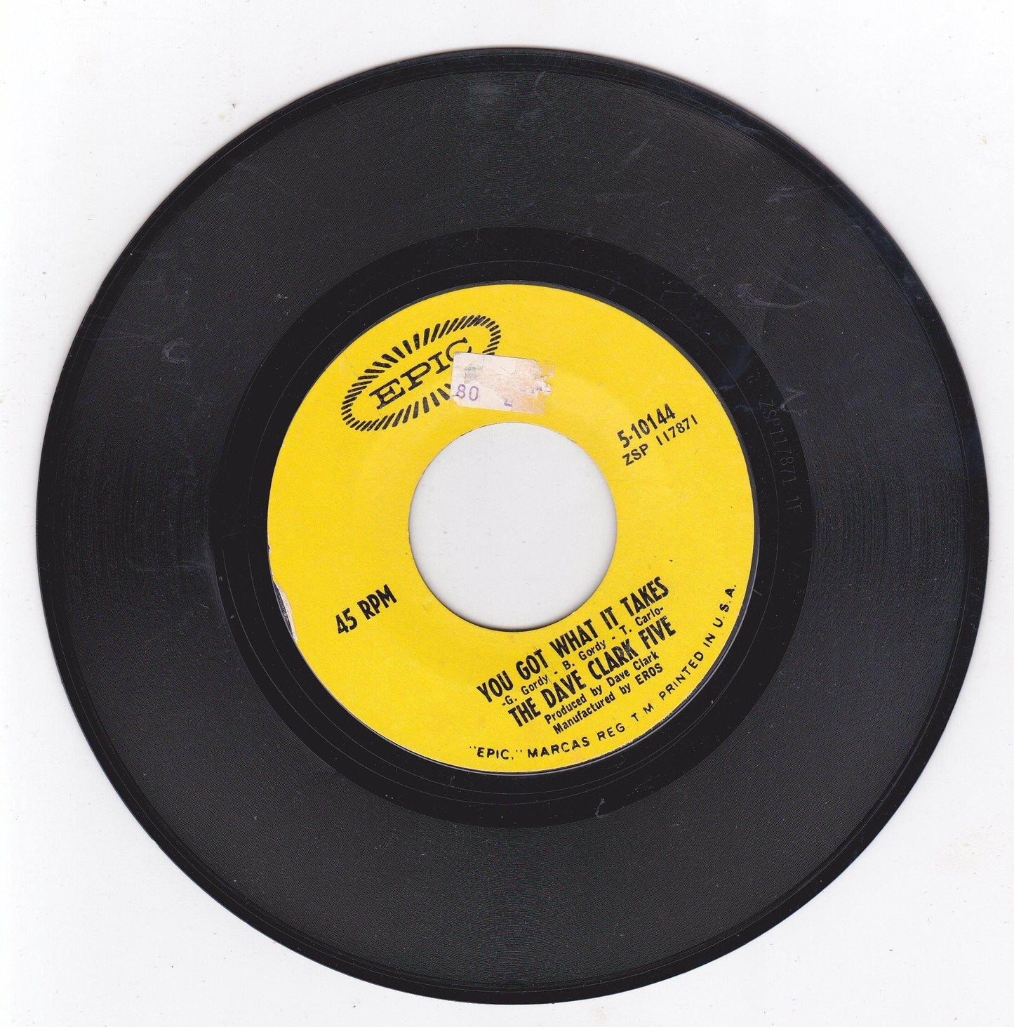 The Dave Clark Five You Got What It / Doctor Rhythm Takes 7" 1967 - TulipStuff