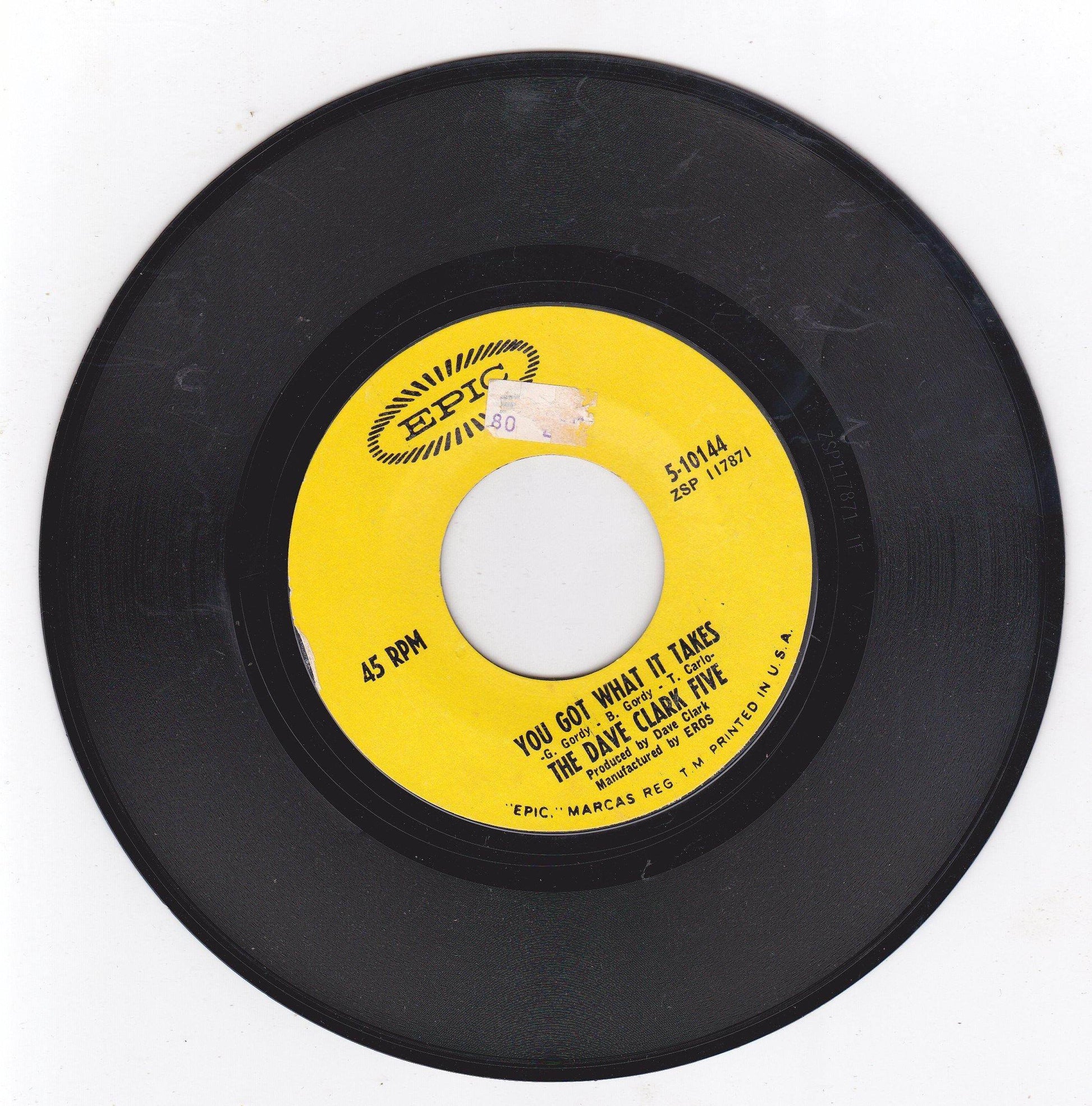 The Dave Clark Five You Got What It / Doctor Rhythm Takes 7" 1967 - TulipStuff
