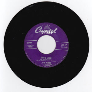 Dean Martin That's Amore / You're The Right One 7" Vinyl 1953 - TulipStuff
