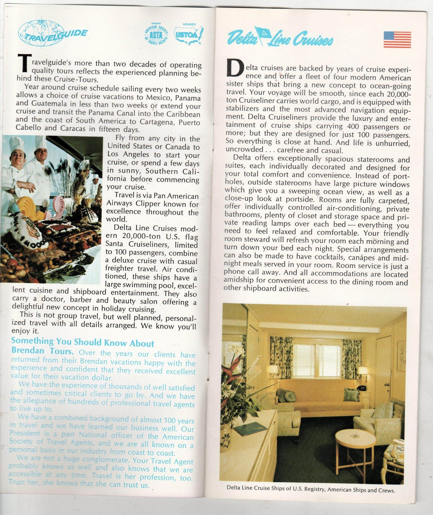 Delta Line Cruises Pan Am 1979 Air/Sea Tours Latin America Cargoliner - TulipStuff
