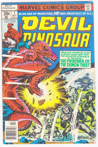 Devil Dinosaur 7 October 1978 Marvel Comics The Prisoner of the Demon Tree - TulipStuff
