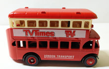 Load image into Gallery viewer, Lledo Days Gone DG15 1932 AEC Regent London Transport Bus TV Times - TulipStuff

