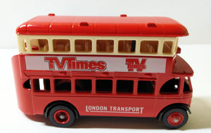 Lledo Days Gone DG15 1932 AEC Regent London Transport Bus TV Times - TulipStuff