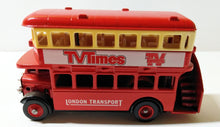 Load image into Gallery viewer, Lledo Days Gone DG15 1932 AEC Regent London Transport Bus TV Times - TulipStuff
