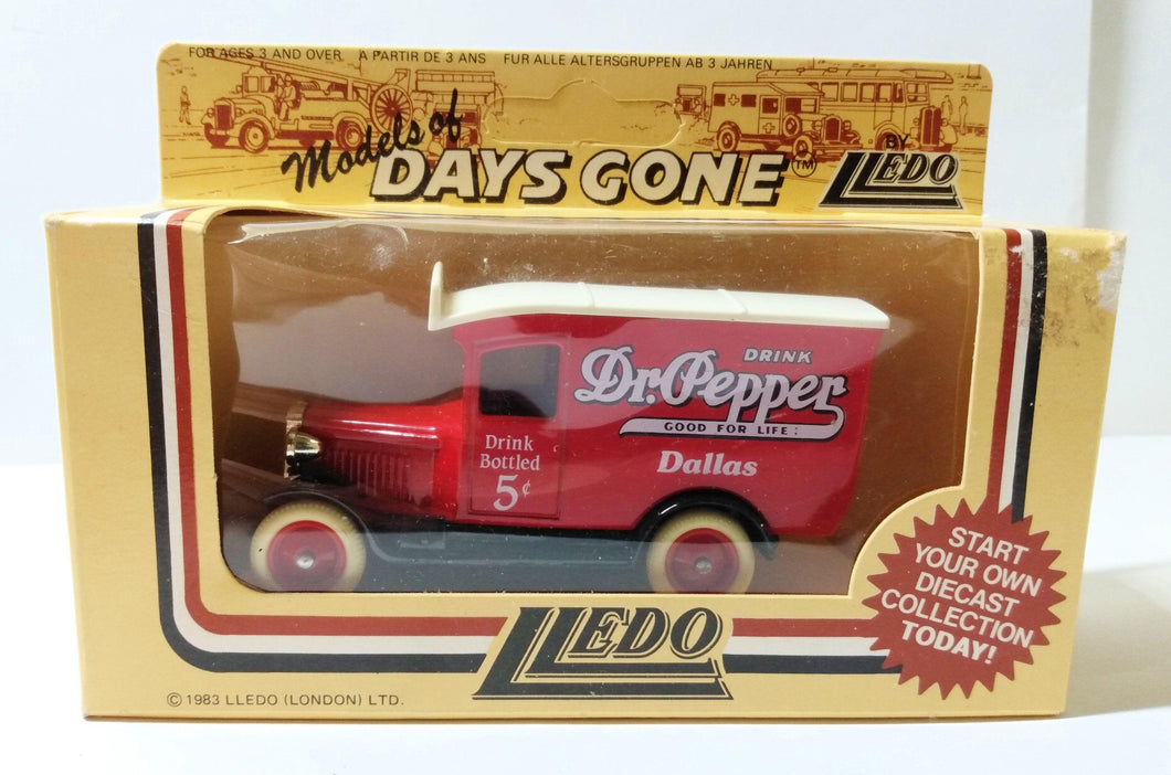Lledo Days Gone DG21 1934 Chevrolet Van Dr Pepper Dallas - TulipStuff