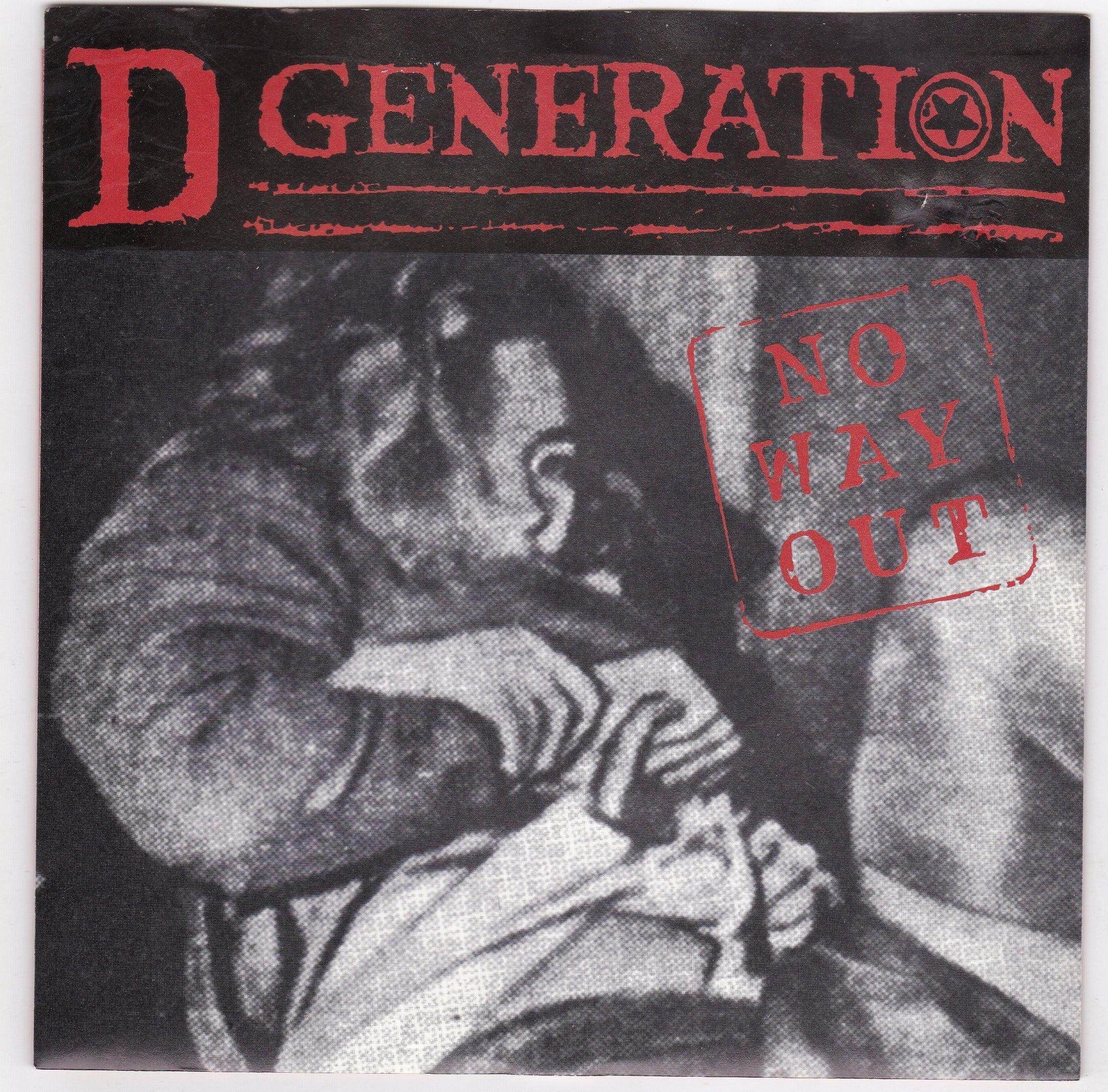 D Generation No Way Out Guitar Mafia 7" White Vinyl NYC Glam Punk 1993 - TulipStuff