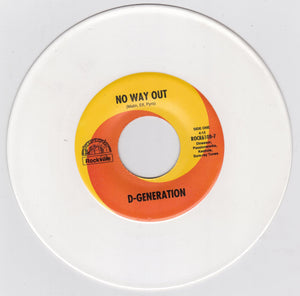 D Generation No Way Out Guitar Mafia 7" White Vinyl NYC Glam Punk 1993 - TulipStuff
