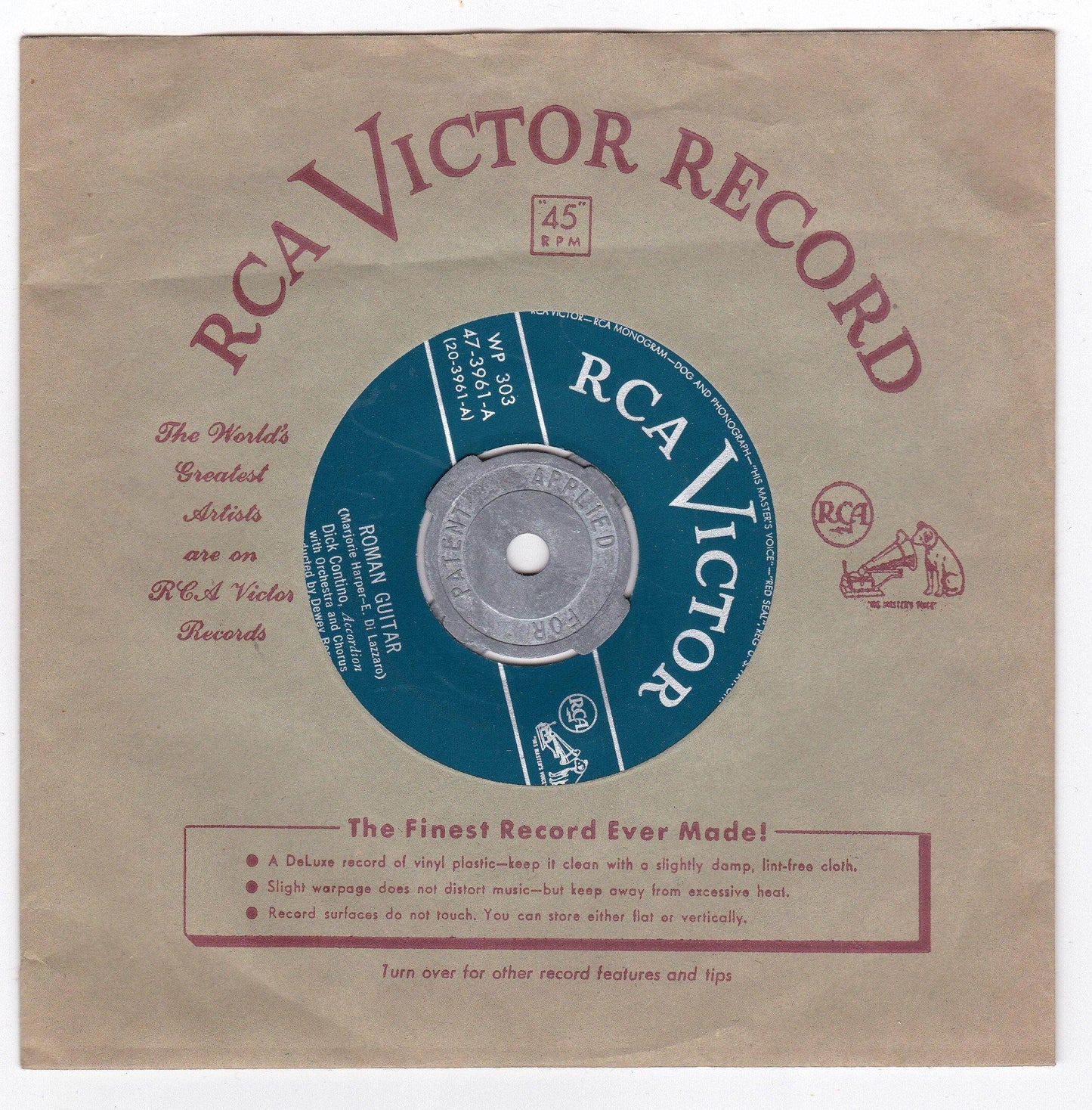 Presenting Dick Contino And His Accordion 3x7" EP Box Set 1952 - TulipStuff