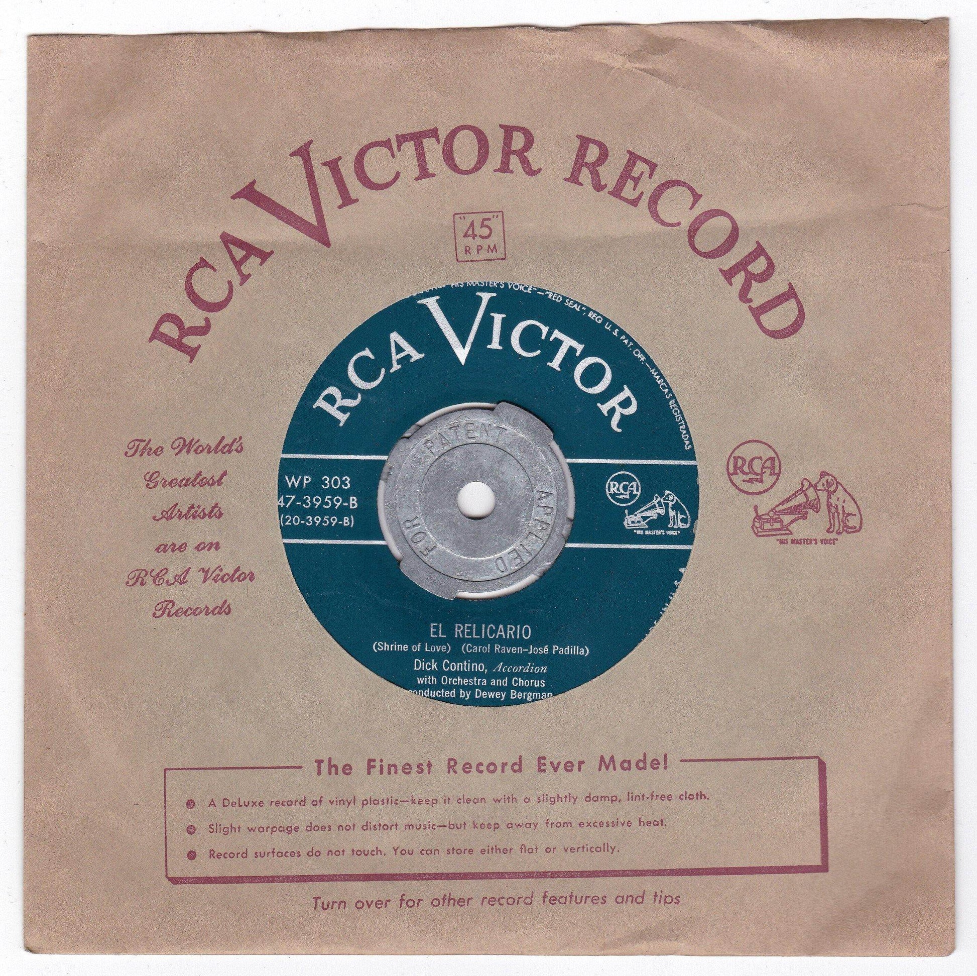 Presenting Dick Contino And His Accordion 3x7" EP Box Set 1952 - TulipStuff