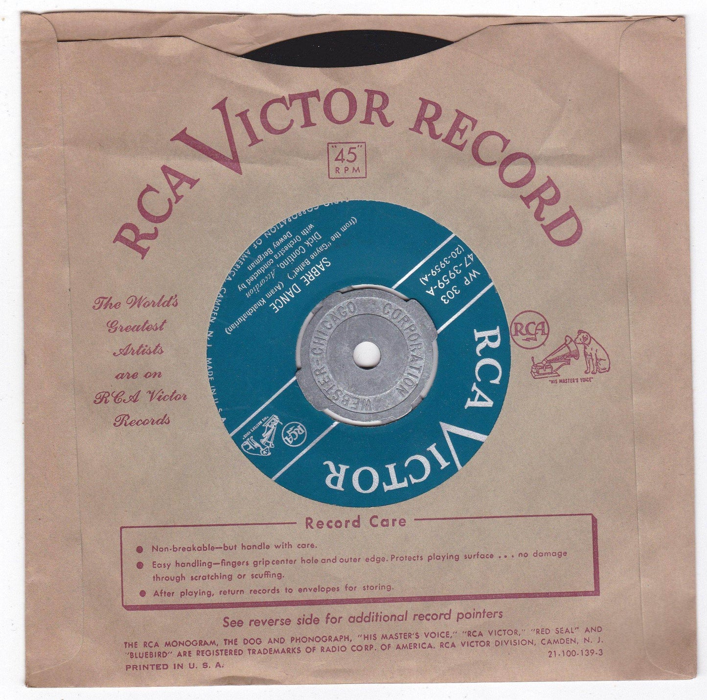 Presenting Dick Contino And His Accordion 3x7" EP Box Set 1952 - TulipStuff