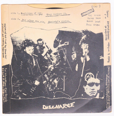 Discharge Realities of War 7" EP Vinyl Record UK Punk Hardcore 1980 - TulipStuff