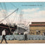 The Docks At Brunswick Georgia 1940's Linen Postcard - TulipStuff