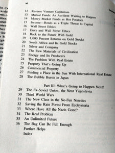 Crisis Investing For The Rest Of The '90s Douglas Casey Hardcover - TulipStuff