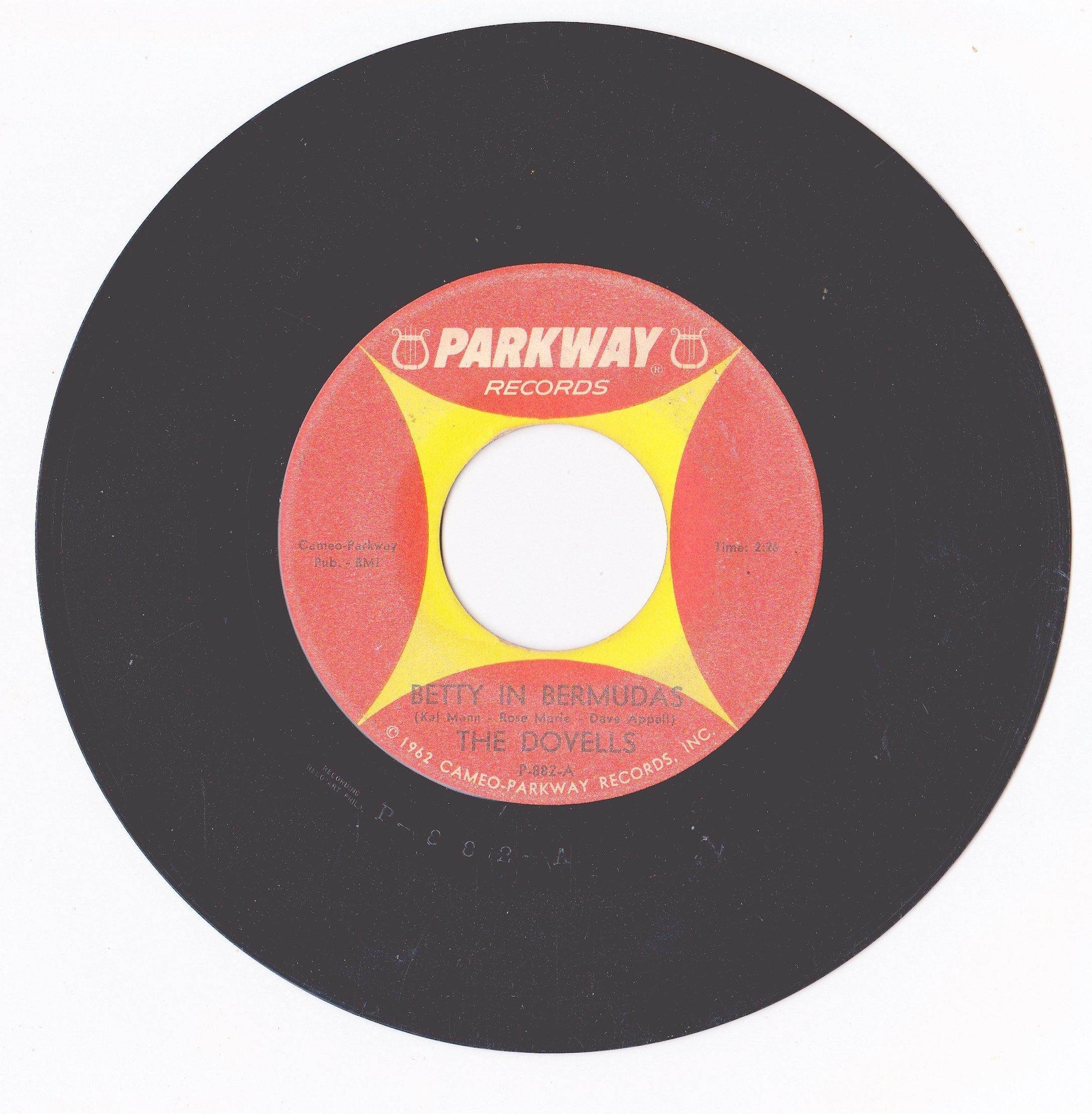 The Dovells Betty In Bermudas Dance The Froog 7" Vinyl Doo Wop 1962 - TulipStuff