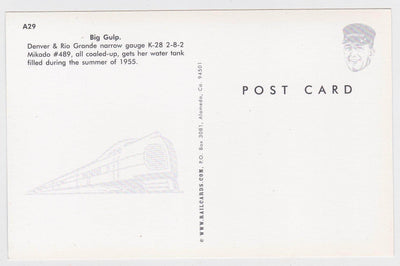 Denver and Rio Grande 2-8-2 K-28 Mikado Steam Locomotive 1950's - TulipStuff