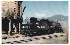 Denver and Rio Grande 2-8-2 K-28 Mikado Steam Locomotive 1950's - TulipStuff