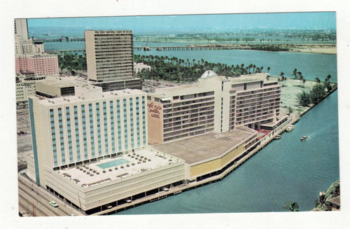 Dupont Plaza Hotel and Apartments Miami Florida 1950's Postcard - TulipStuff