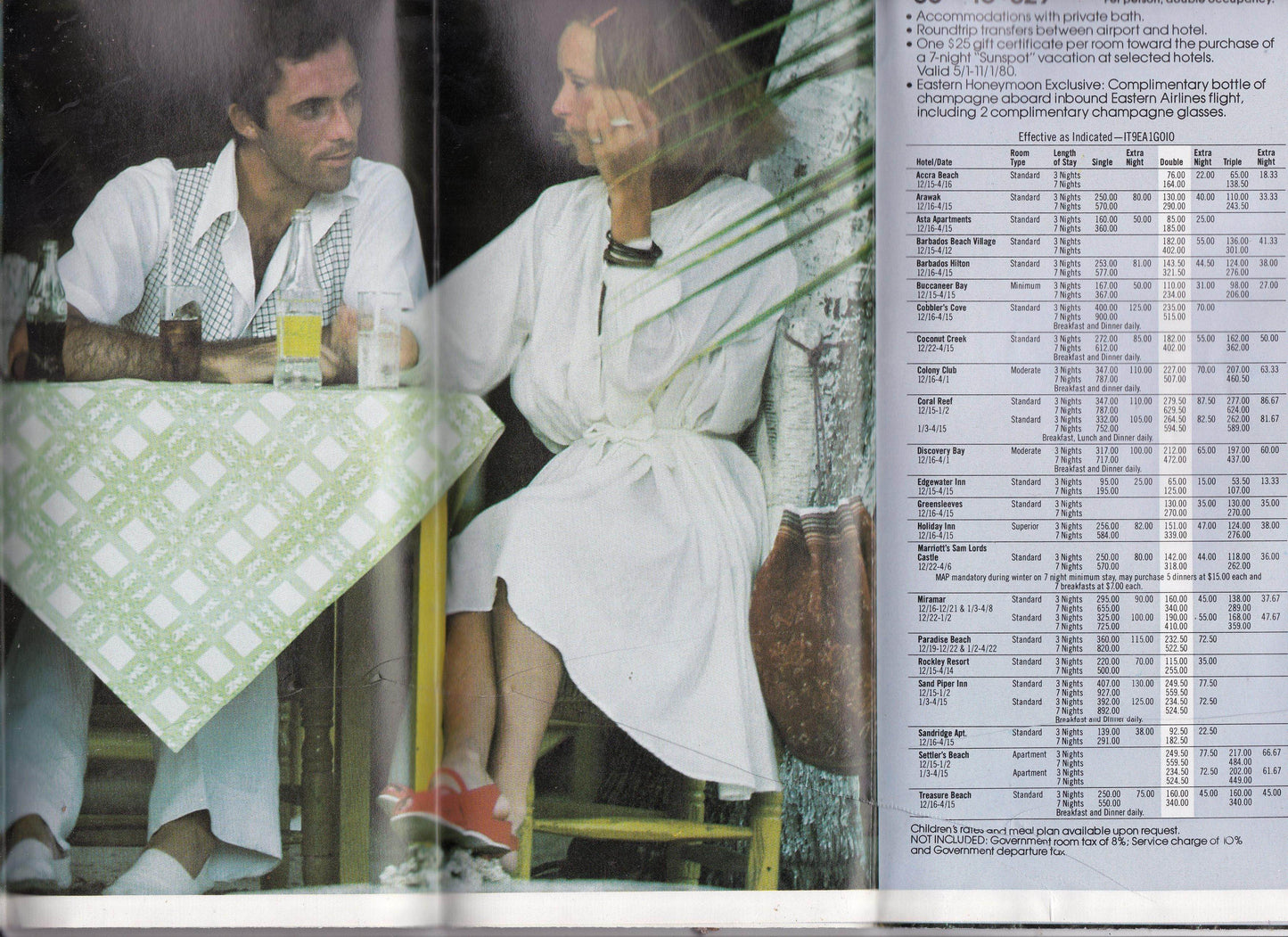 Eastern Airlines Vacation Islands of the Caribbean Winter 1979-80 Brochure - TulipStuff