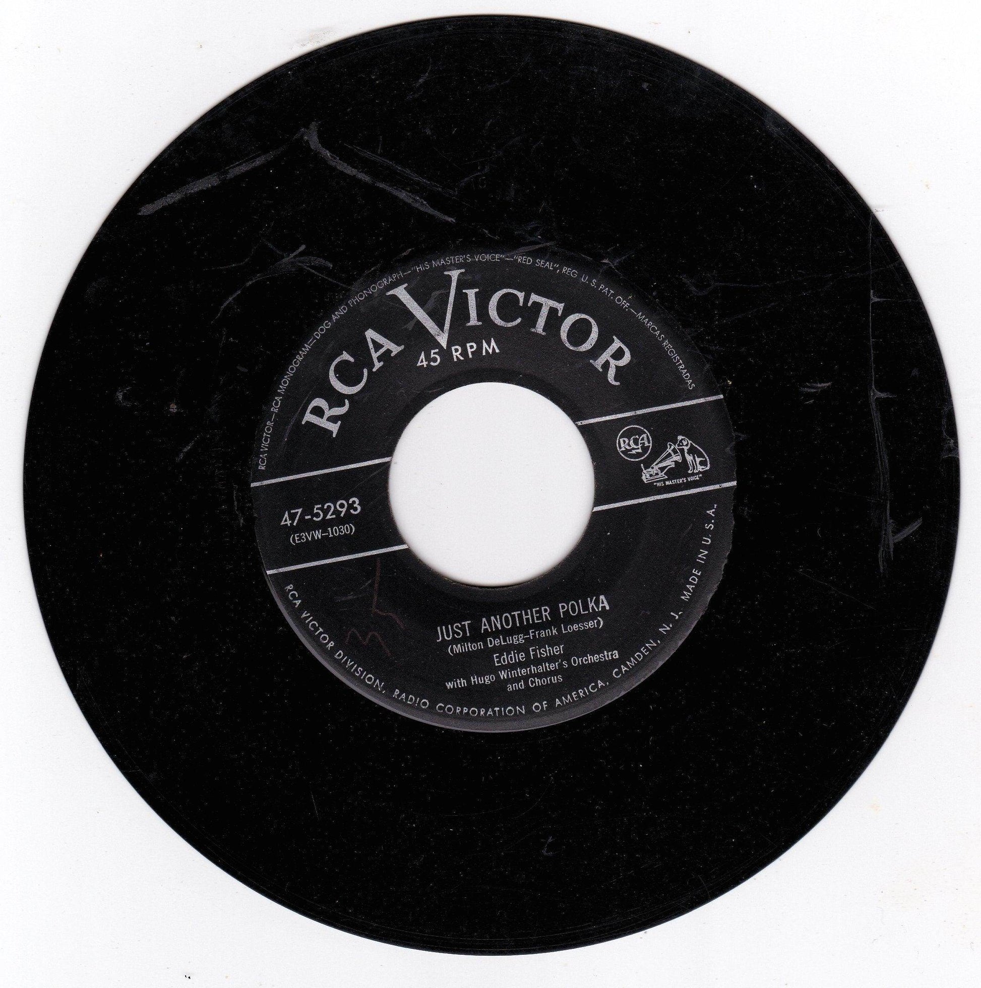 Eddie Fisher w/ Hugo Winterhaller's Orchestra Just Another Polka 7" 1953 - TulipStuff