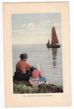Load image into Gallery viewer, Een Zomerdag Aan De Zuiderzee Netherlands Dutch Postcard 1910&#39;s - TulipStuff
