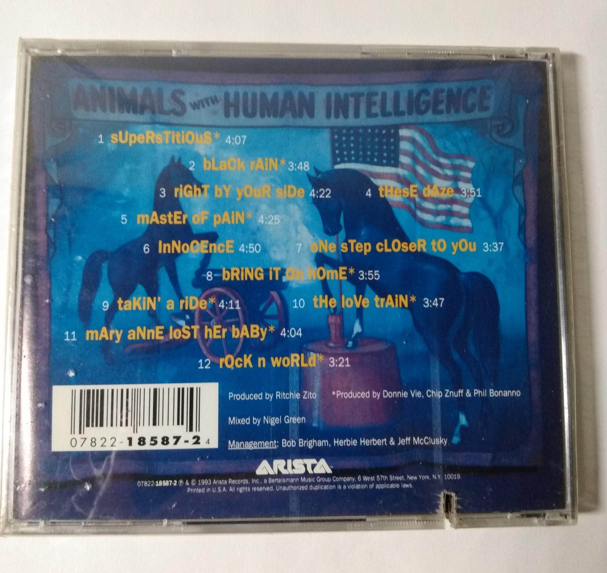 Enuff Z'nuff Animals With Human Intelligence Album CD 1993 - TulipStuff