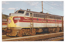 Load image into Gallery viewer, Erie Lackawanna EMD F7 Diesel Locomotive Train Postcard - TulipStuff
