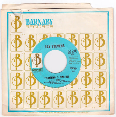 Ray Stevens Everything Is Beautiful 7" 45 RPM Barnaby 1970 - TulipStuff