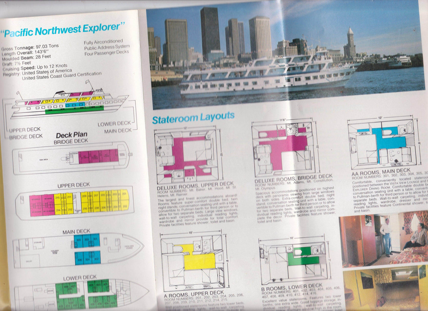 Exploration Cruise Lines mv Pacific Northwest Explorer 1982 Brochure - TulipStuff
