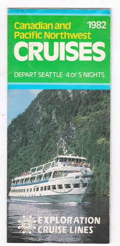 Exploration Cruise Lines mv Pacific Northwest Explorer 1982 Brochure - TulipStuff