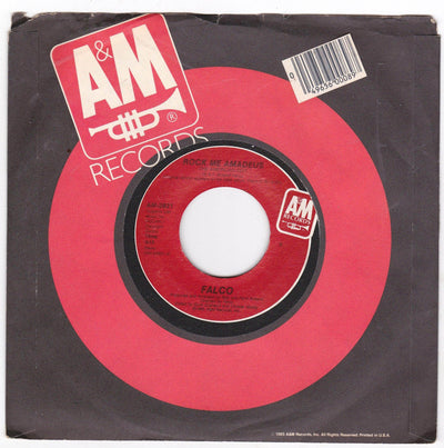 Falco Rock Me Amadeus 7" Vinyl 45 RPM Synthpop New Wave 1985 - TulipStuff