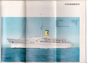 Costa Line Federico C 1974 7 Day Caribbean Cruises Brochure - TulipStuff