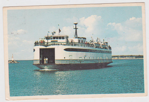 Ferry Islander Steamship Authority Martha's Vineyard 1982 Postcard - TulipStuff